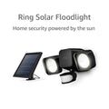 Solar Floodlight -- Outdoor Motion-Sensor Security Light, Black (Bridge Required)