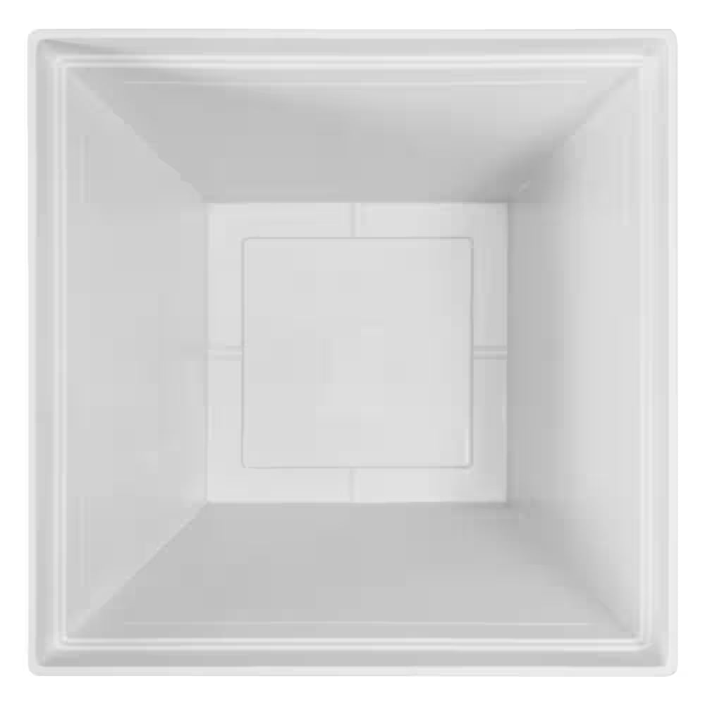 Eden Large White Resin Lightweight Square Planter (20 In. L X 20 In. W X 20 In. H)