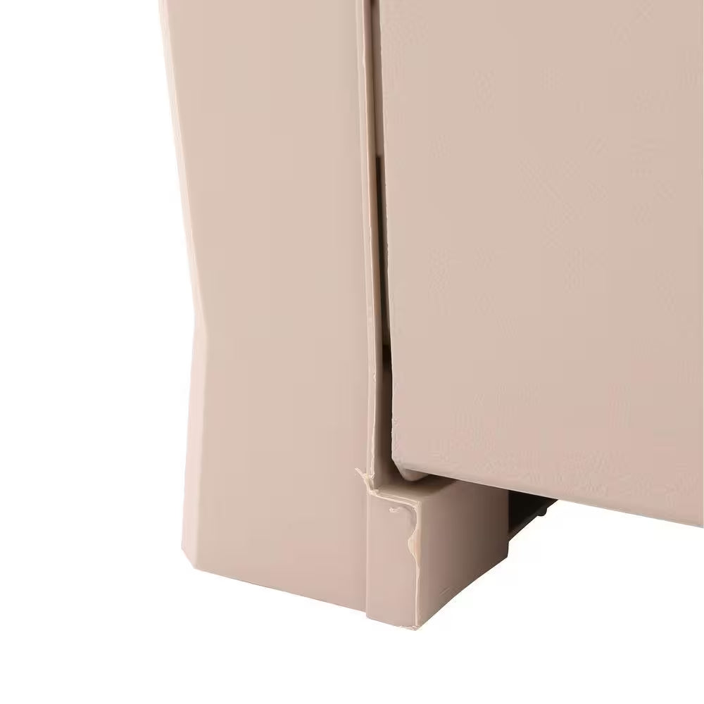 Novel 90 Gal. Durable Weatherproof Resin Brown Deck Box Organization and Storage for Outdoor Patio and Lawn
