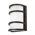 850 Lumens Integrated LED Bronze Dusk to Dawn Half Moon Security Wall Pack Light, 4000K