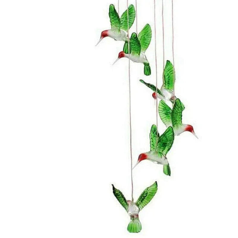 Solar Changing Wind Chime Light,  Solar Powered Color-Changing LED Hanging Lamp Hummingbird Windchime Light for Outdoor Indoor Gardening Yard Pathway Decoration