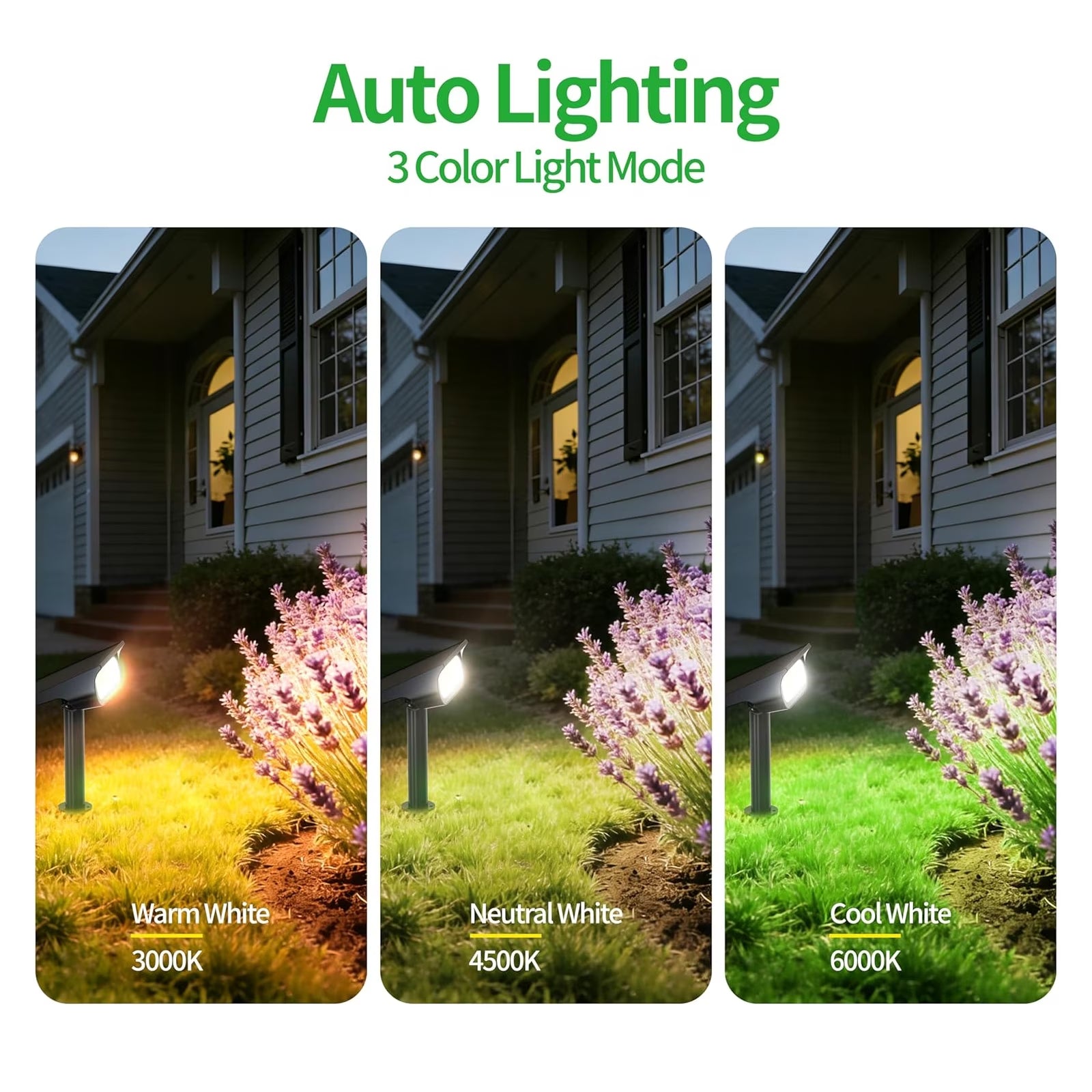 2PCS 4000Mah Solar Pathway Lights Waterproof Security Lights Outdoor Landscape Lights with Remote Control for Garden Walkway Tree