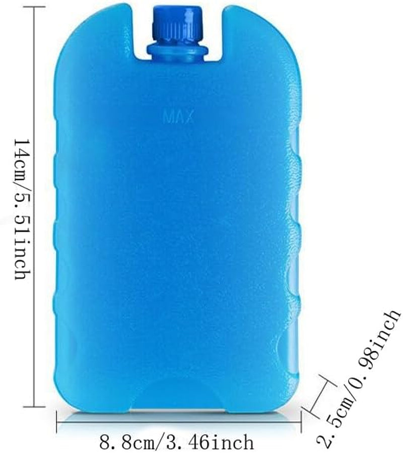 Reusable Refillable Ice Packs for Coolers | Freezer Packs for Lunch Boxes,Camping Supplies | Blue Ice Blocks for Coolers