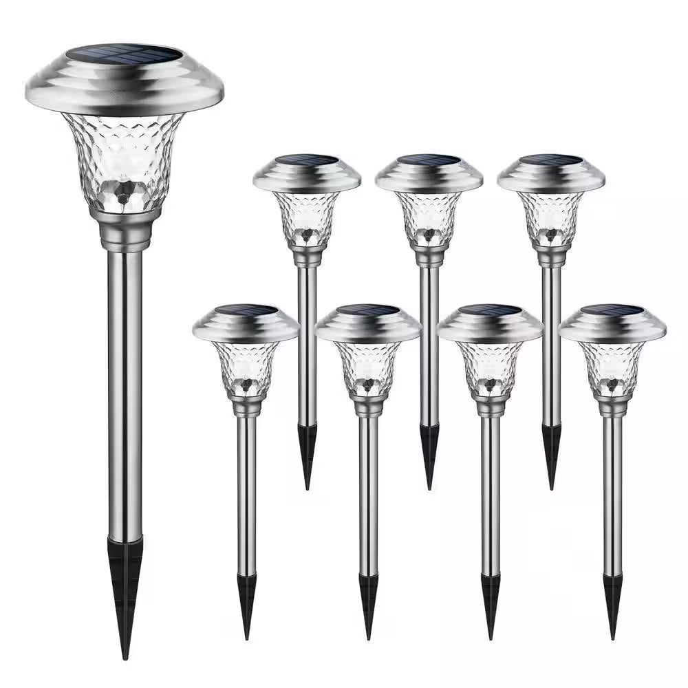 Outdoor Decor, 8 Pack Solar Pathway Lights