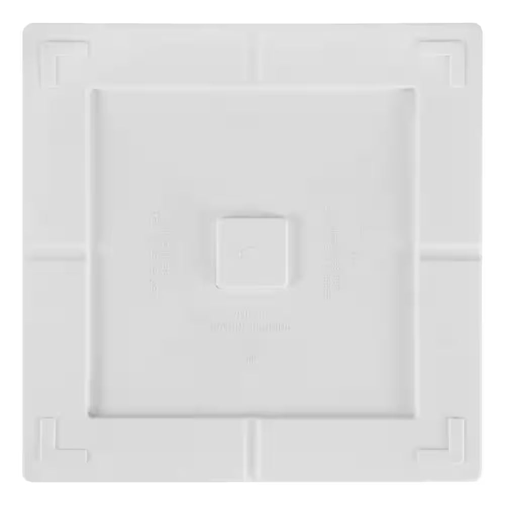 Eden Large White Resin Lightweight Square Planter (20 In. L X 20 In. W X 20 In. H)