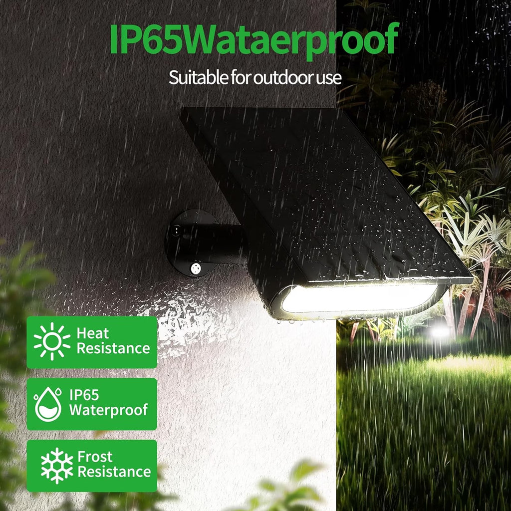 2PCS 4000Mah Solar Pathway Lights Waterproof Security Lights Outdoor Landscape Lights with Remote Control for Garden Walkway Tree