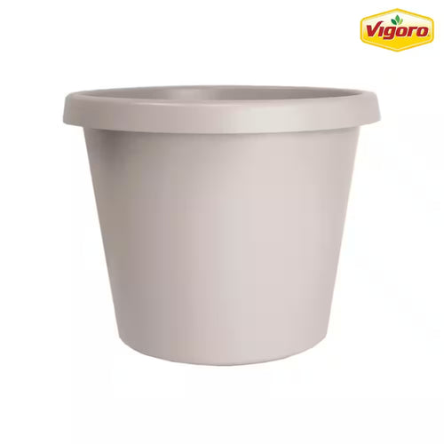 Antonella Medium Cottage Stone Plastic Planter with Drainage Hole (10 In. L X 10 In. W X 8 In. H)
