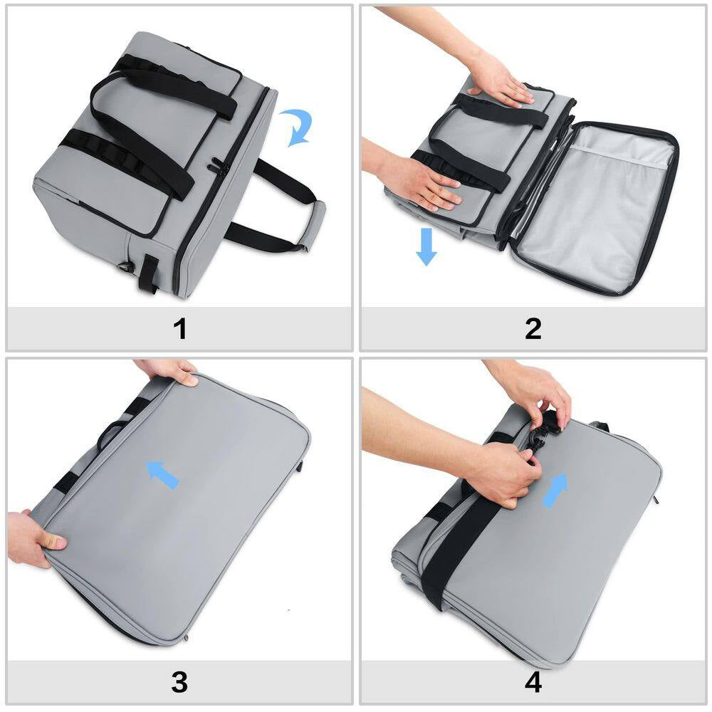 33 Qt. Gray Soft Insulated Cooler Bag, Collapsible Large Travel Coolers Soft Sided Coolers Ice Chest, Leakproof
