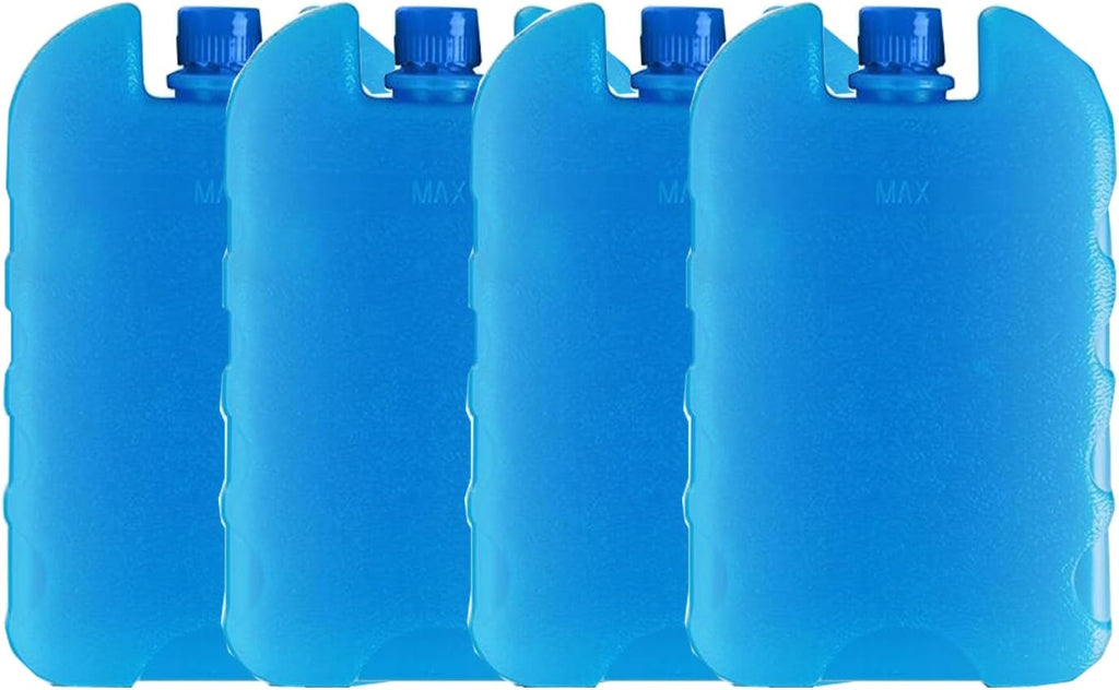 Reusable Refillable Ice Packs for Coolers | Freezer Packs for Lunch Boxes,Camping Supplies | Blue Ice Blocks for Coolers
