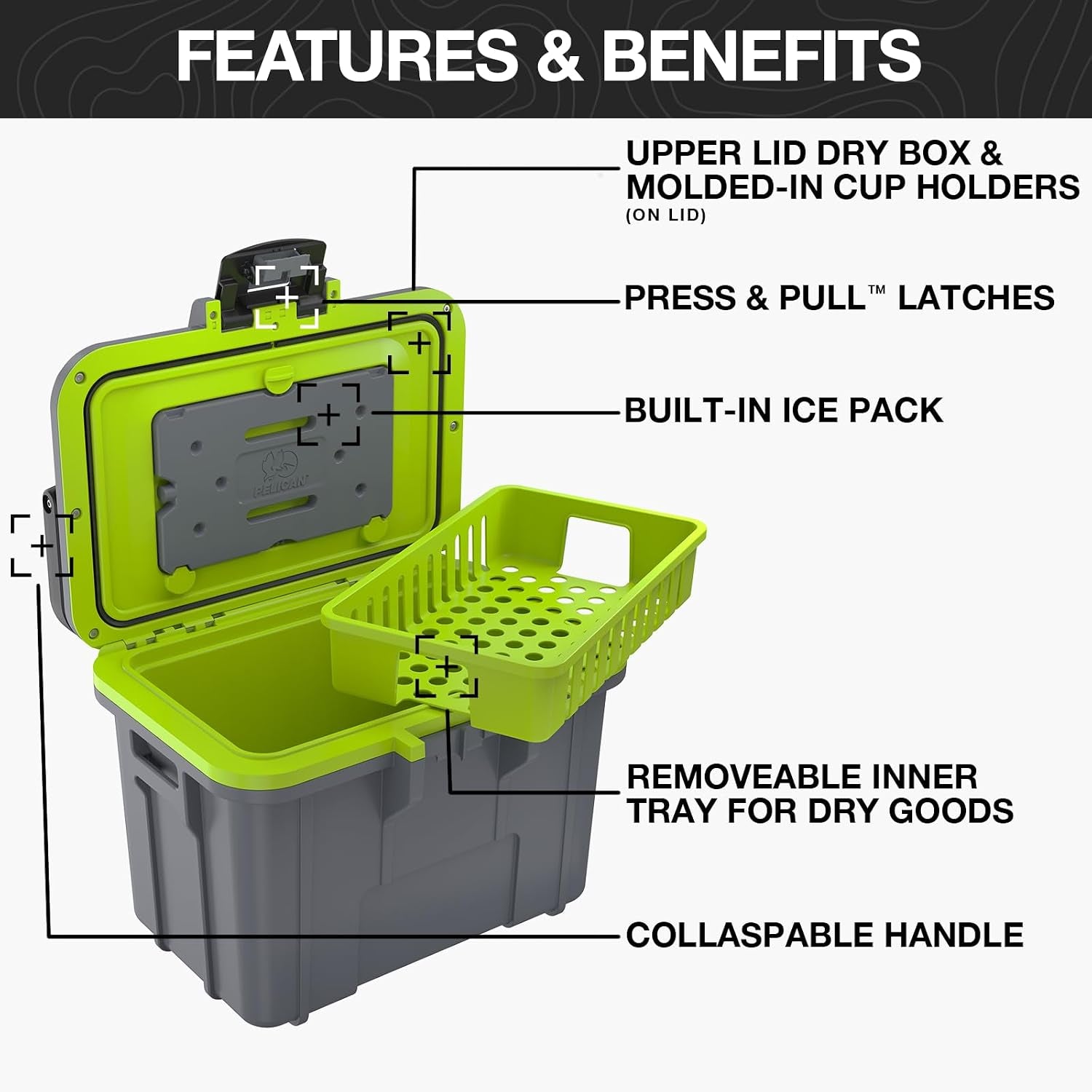 Pelican 8 Quart Personal Lunch Box Coolers