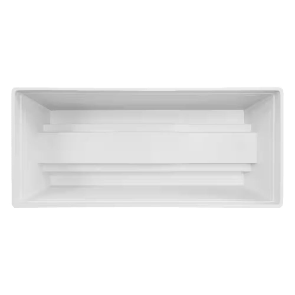 Eden Medium White Resin Lightweight Deck Rail Planter Box (28 In. L X 12 In. W X 12 In. H)