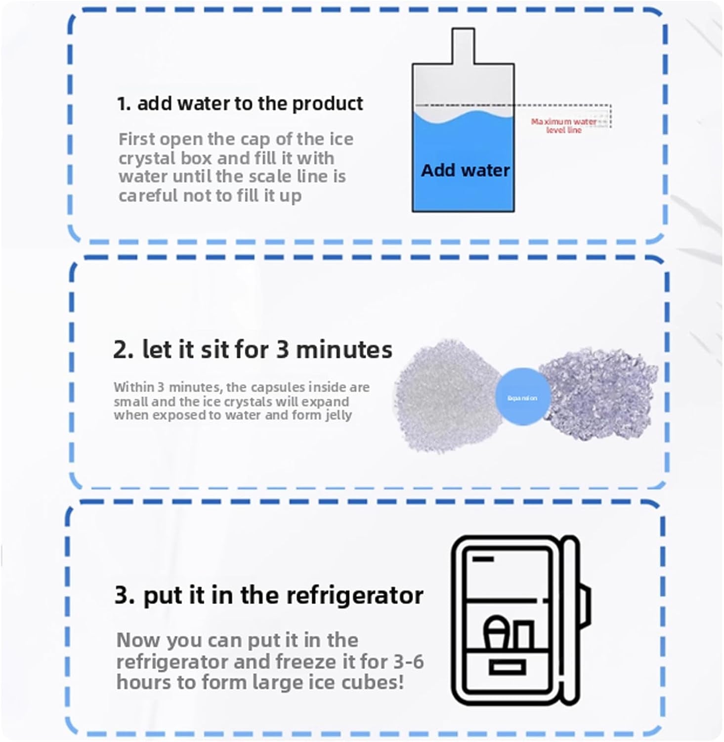 Reusable Refillable Ice Packs for Coolers | Freezer Packs for Lunch Boxes,Camping Supplies | Blue Ice Blocks for Coolers