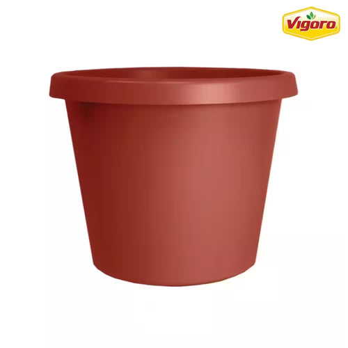 Antonella Medium Clay Plastic Planter with Drainage Hole (10 In. L X 10 In. W X 8 In. H)